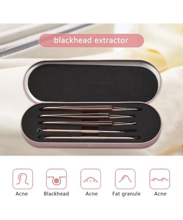 Lizusidtsy Blackhead Remover Pimple Tool Kit Blackhead Extractor Tool Blemish Whitehead Popping Tool with Portable Metal Case - Buy Online on GoSupps.com