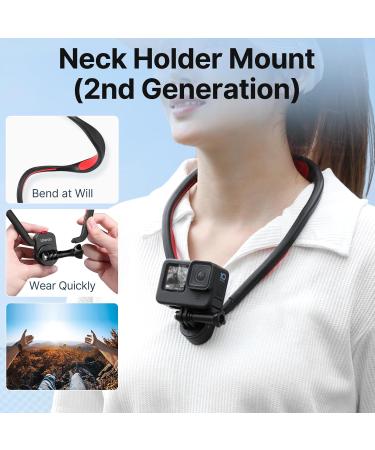 Ulanzi Magnetic Neck Bracket for GoPro & Action Cameras | Multi-Angle Adjustable Quick Lock Holder for Hero 11/10/8/7/6/5 Insta360 & OSMO Action - Buy Online on GoSupps.com