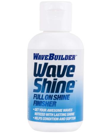 WaveBuilder Wave Shine | Full On Shine Finisher Helps Condition and Soften Hair  4 fl oz