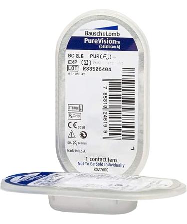 Bausch + Lomb PureVision Monthly Soft Contact Lenses - 6 Pieces BC 8.6mm Dia 14.0mm 4.75 Dioptria - International Shipping Available - Buy Online on GoSupps.com