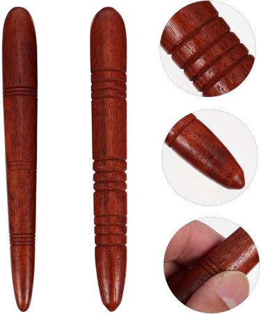 2 Sets of Wooden Acupuncture Stance - Thai Stick Facial Tools & Foot Massager for Reflexology & Skin Care - Buy Online on GoSupps.com