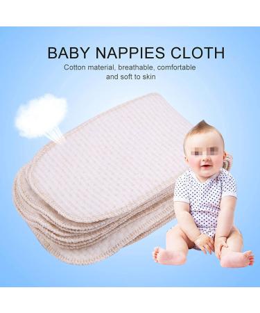 Breathable Cotton Washable Diaper Inserts - Reusable Cloth Diapers for Newborns | Tower Diaper Deposits (10 Pieces) - Buy Online on GoSupps.com