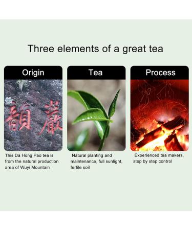 Qcwwy 150g/5.29oz Chinese Mount Wuyi Da Hong Pao Rock Tea Chinese Tea Traditional Natural Green Tea for Tea Lover Man and Woman - Buy Online on GoSupps.com