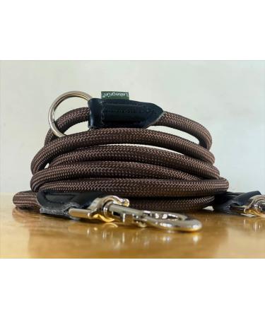 Leite Green Adjustable Dog Leash 3m - Durable Nylon for Medium to Large Dogs 200kg Traction 2 Carabiners - Braun OAK Bark - Buy Online on GoSupps.com