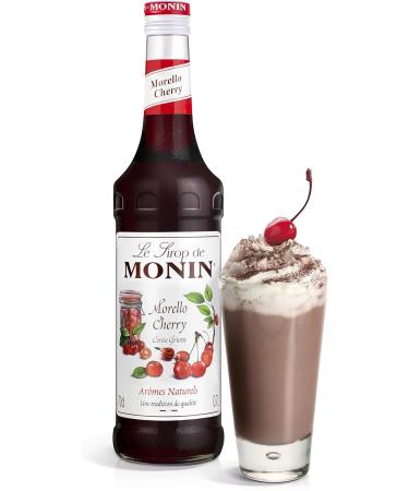 MONIN Premium Morello Cherry Syrup 700ml - Vegan & Allergen-Free for Coffees, Cocktails & Hot Chocolates - Buy Online on GoSupps.com