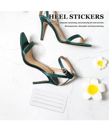 Silicone Gel Heel Grips - 8pcs Cushioned Heel Pads & Liners for Loose High Heels | Adhesive Shoe Inserts & Stickers - Buy Online on GoSupps.com