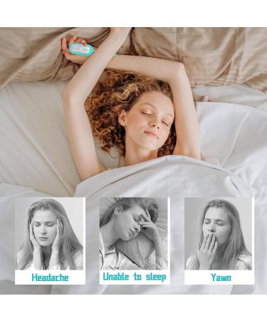 Microcurrent Sleep Aid Device - USB Charging, Anxiety & Insomnia Relief (Blue) - Buy Online on GoSupps.com