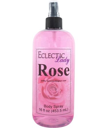 Rose Body Spray 16 ounces Body Mist for Women with Clean Light & Gentle Fragrance Long Lasting Perfume with Comforting Scent for Men & Women Cologne with Soft Subtle Aroma For Daily Use 16 Fluid Ounces