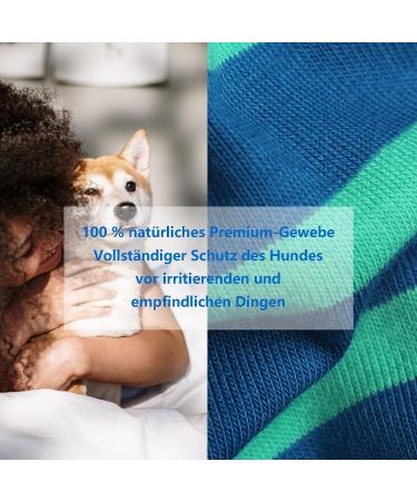 Shop Soft Cotton Dog Pajamas | Cute 4-Legged Jumpsuit for Summer | Blue-Green XS for Male & Female Dogs - Buy Online on GoSupps.com