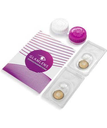 Buy Brown Viola Contact Lenses - Comfortable Silicone 14.50mm Diameter 0.00 Diopters - 1 Pair + Free Case - Worldwide Shipping - Buy Online on GoSupps.com