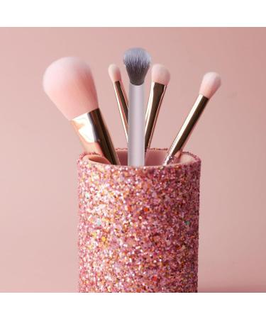 Baluue Eye Shadow Brush Blending Eye Brush Rose Gold Soft Synthetic Fibers Double-ended Eyeshadow Brush - Buy Online on GoSupps.com