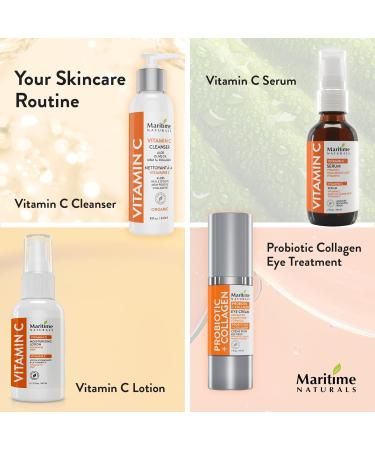 Maritime Naturals Vitamin C Moisturizing Lotion Face Moisturizer with 15% Vitamin C Shea Butter Jojoba Oil B5. Face Moisturizer for men and women. All skin types. Born in Nova Scotia Canada (60 ml) - Buy Online on GoSupps.com