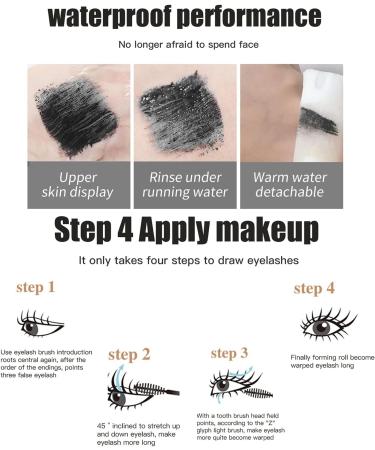 2PCS 4D Silk Fiber Lash Mascara 2 in 1 Mascara For Natural Lengthening And Thickening Effect(Pack of Black) 2pcs Black - Buy Online on GoSupps.com