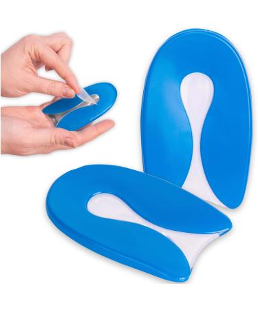 Sulpo heel spur inserts - Achilles tendon insoles - heel spur inserts gel - heel pillow for shoes - jet inserts - women men children - silicone heel wedge heel cushion gel soles 40 - 46 1 pair