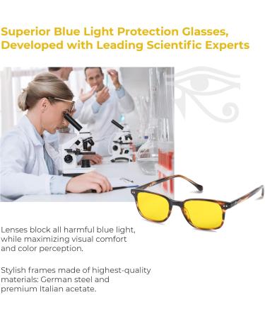 Ra Optics Nate Frame with Daylight Lenses - Premium Blue Light Glasses for Eye Health Fatigue Relief & Enhanced Focus | Shop Internationally - Buy Online on GoSupps.com