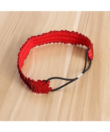 Lurrose 6pcs Glitter Hairbands | Sequin Headbands for Women & Girls | Elastic Hair Accessories | Random Colors | International Shipping - Buy Online on GoSupps.com