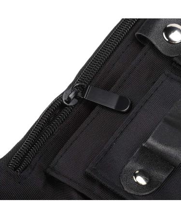 Multi-Functional Portable Scissors Waist Bag & Hairdressing Tool Storage - Ideal for Combs & Clips - Black - Buy Online on GoSupps.com
