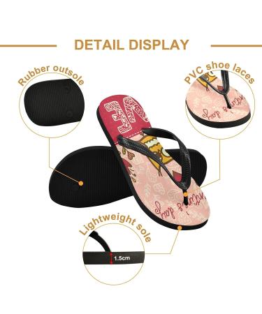 Buy Mnsruu Cartoon Animal Owl & Bird Flip-Flops Perfect Valentine's Day Gift for Home Hotel Spa & Travel XS for Men & Women - Buy Online on GoSupps.com