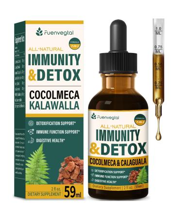 Immunity & Digestive Detox Drops Herbal Extract Blend with Cocolmeca Kalawalla Support Immunity & Digestive Health. 2oz