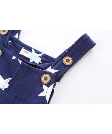 Mud Kingdom Little Boys Overalls Star Print | 3 Years | Navy Blue - Buy Online on GoSupps.com