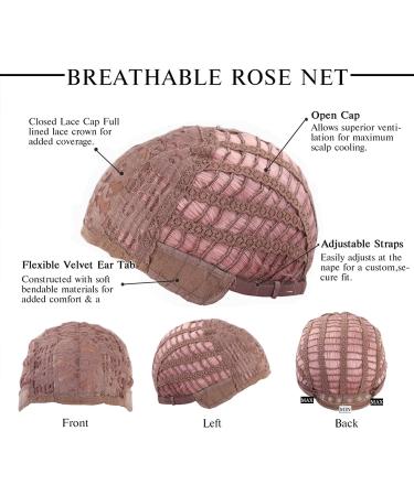 Esmee 14 Inch Short Pink Wig with Bangs for Women - Natural Synthetic Ombre Wig with Dark Roots, Loose Wavy Style for Cosplay and Parties - Buy Online on GoSupps.com