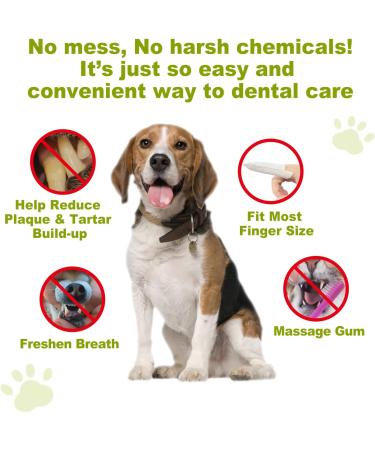 DR. EASY Dental Care Finger Pads 160ct for Dogs & Cats | Plaque & Tartar Removal | Chemical-Free No Brush Needed | Pack of 2 - Buy Online on GoSupps.com