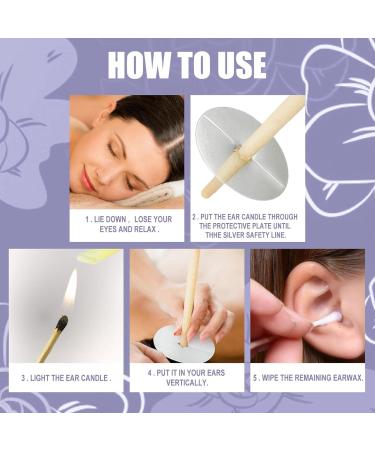 Luckxing Natural Ear Wax Removal Candles Earwax Candle | Beeswax Ear Candles Ear Wax Removal Candle Relieve Stress - Ear Wax Removal Candles for Ear Cleaning for Adults Children Elderly - Buy Online on GoSupps.com
