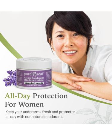 Cream Deodorant Aluminum-Free Deodorant Cream for Lasting Odor Control Vegan Cruelty-Free Natural Deodorant for Women Contains No Chemicals Parabens or BPA Lavender Scent 1.76oz - Buy Online on GoSupps.com