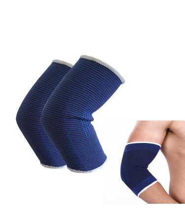 HXLJHALG 2Pcs Elbow Compression Sleeve for Men & Women Highly Elastic Elbow Support Elbow Brace Elbow Support Strap for Tendonitis Cramp Relief Varicose Vein Running