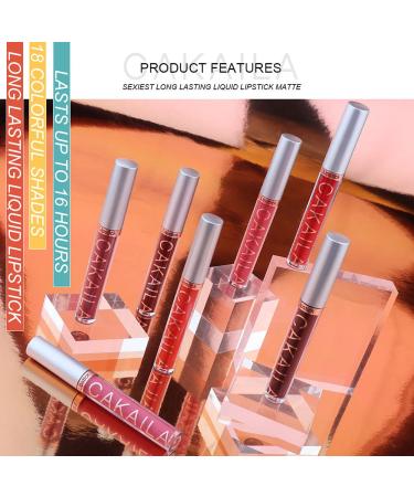Petansy 18 Colors Matte Lipstick Set - Nude Velvet Liquid Lipstick Collection | Long-Lasting, Non-Stick, Waterproof Lip Gloss with Gift Box (18 Color/Set) - Buy Online on GoSupps.com