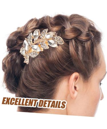 HAPINARY leaf wedding hair comb women's hair side comb hair accessories headpiece for bride hair comb hair Hair up Clip issue card bride small Japanese and Korean headgear - Buy Online on GoSupps.com
