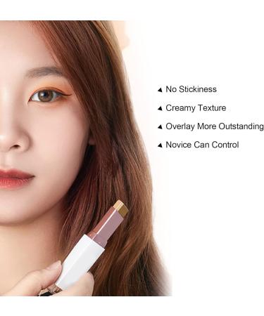 Eyeshadow No Stickiness Eyeshadow Stick for Beginner for Daily for Professional for Party(Clear sweet tea (earth color)) - Buy Online on GoSupps.com