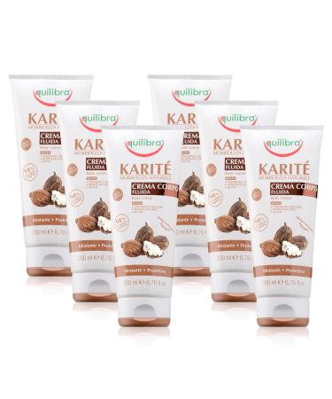 Equilibra Equilibra Shea Fluida Body Cream 6 Pieces (6 x 200 ml)