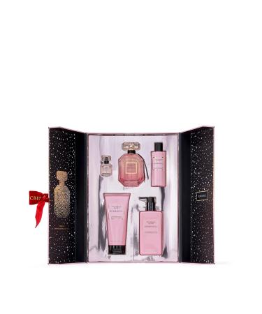 Victoria's Secret Bombshell Eau de Parfum 5 Piece Gift Set: 3.4 oz. Mini Eau de Parfum Body Wash Body Lotion & Luminous Body Lotion