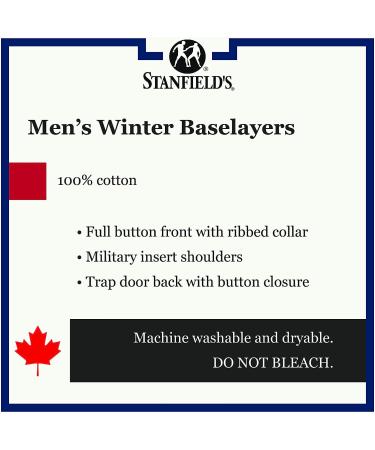 Stanfield's Cotton Rib Combination Top - Grey Heather, Small - Buy Online on GoSupps.com