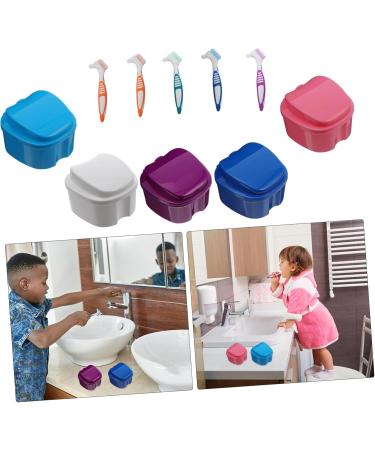 Lurrose 20-Part Plastic Container Set for Artificial Toothbrushes | Travel-Friendly Storage | Soft Bristle Cleaning Brush | 8.7x8cm | Multi-Color Pack - Buy Online on GoSupps.com