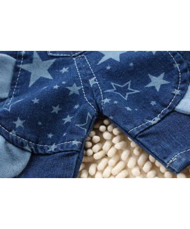 KIDSCOOL SPACE Baby Girl Jean Overalls with 3D Bunny, 6-12 Months Blue - Buy Online on GoSupps.com