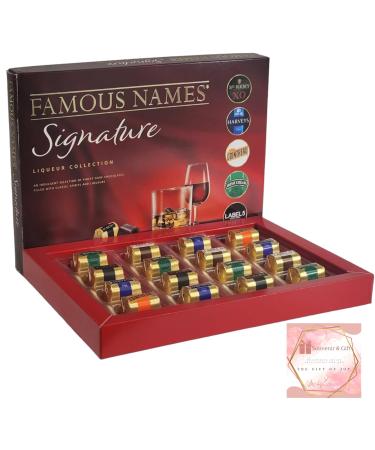 Ambience Products Famous Names Signature Collection 185G - Perfectly Indulgent Chocolate Gift Box for Christmas - 16 Chocolates | Suitable for Vegetarians Ideal for Men and Women