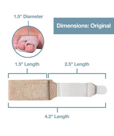ZenToes Firm Support Buddy Wraps for Hammertoes - Reusable Fabric 4 Count - Protect & Straighten | Beige - Buy Online on GoSupps.com