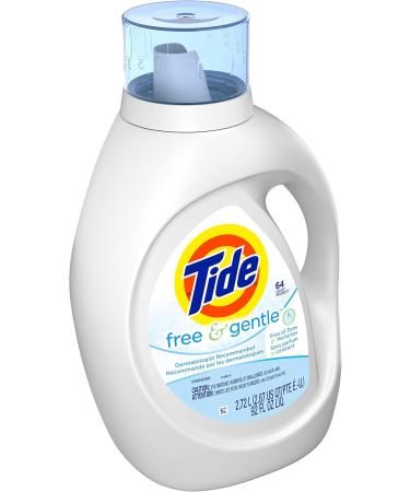Tide Free & Gentle Liquid Laundry Detergent 64 Loads - Hypoallergenic & Gentle for Sensitive Skin | Buy Internationally - Buy Online on GoSupps.com