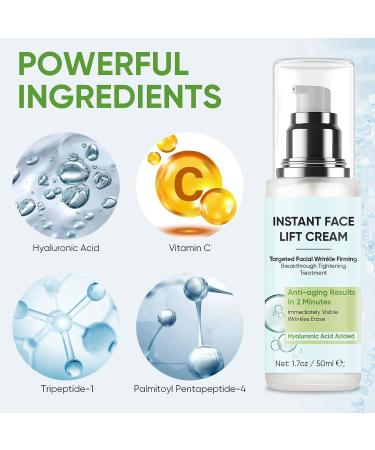 ALSTEN Instant Face Lift Cream - Tightening & Anti-Aging Serum for Smoothing Fine Lines, Wrinkles, and Firming Skin in 2 Minutes - Buy Online on GoSupps.com
