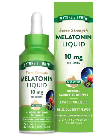 Nature's Truth Melatonin Liquid 10mg 2oz 2 Ounce