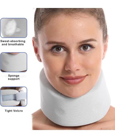 Rianpesn Adjustable Neck Support Collar | Breathable Contoured Neck Protection for Improved Posture Ideal for Men & Women | International Shipping Available - Buy Online on GoSupps.com