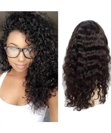 9a Water Wave Lace Front Perruques 130% Densit Br silienne Vierge CheveUx Humain's Perruques R glables Avec des CheveUx de B b Pour Les Femmes Noires 24 Pouces
