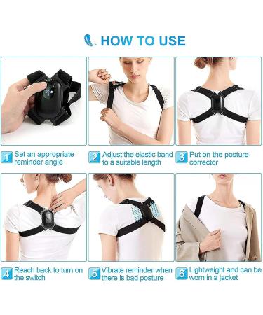 Meltor Intelligent Posture Corrector for Men - Adjustable Vibration Back Trainer | Optimal Posture Support & Reminder Straps - Buy Online on GoSupps.com