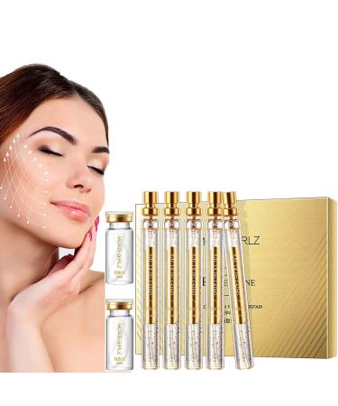 Combination of soluble protein thread and nano-gold essence gold face serum anti-aging & moisturizing skin care active collagen silk thread lifting face serum