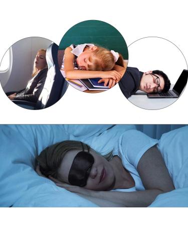 Blindfold Sleep Masks Set of 50 with Earplugs - Team Building Games Party Eye Shade Cover for Women Men Kids - Adjustable Strap and Nose Pad - 4 Layers Black - Buy Online on GoSupps.com