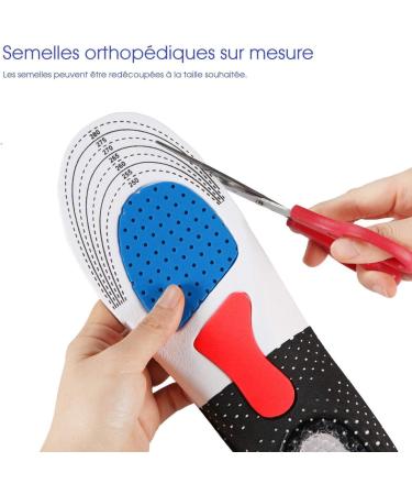 KWIMs France Gel Insert Soles | Gelsol Work & Running Shoes | Orthopedic Insoles for Men & Women EU 35-40  - Buy Online on GoSupps.com
