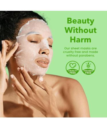 Patchology Press Reset Aloe Vera Face Mask - Moisturizing Lavender & Vitamin B5 Sheet Masks for Skin Relaxation - Ideal for Sun-Exposed Skin (4 Count) | International Shipping Available - Buy Online on GoSupps.com