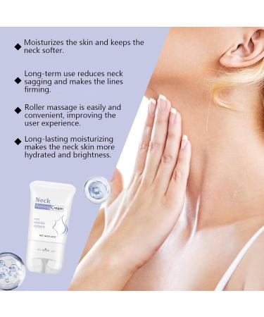  homomdy Firming neck cream firming and lifting neck cream with double roller massage reduces wrinkles fine lines and double chin firms sagging skin lifting moisturizing - Buy Online on GoSupps.com